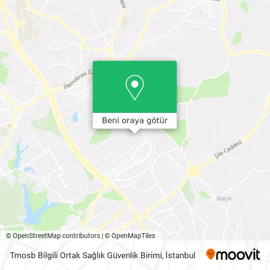 Tmosb Bilgili Ortak Sağlık Güvenlik Birimi harita