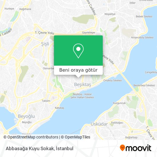 Abbasağa Kuyu Sokak harita