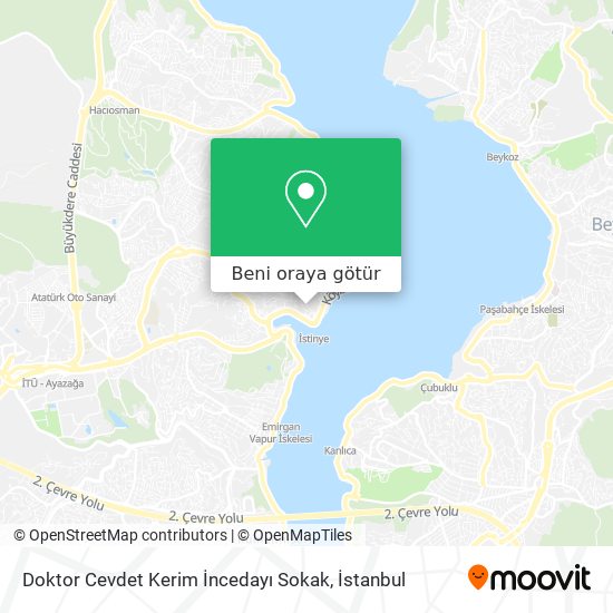 Doktor Cevdet Kerim İncedayı Sokak harita