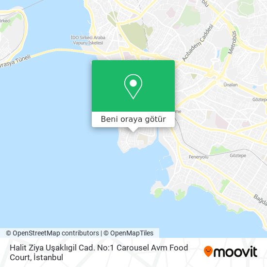 Halit Ziya Uşaklıgil Cad. No:1 Carousel Avm Food Court harita