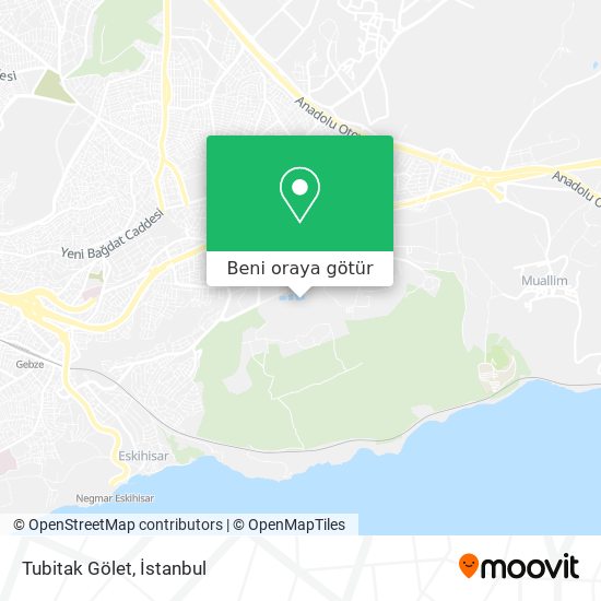 Tubitak Gölet harita