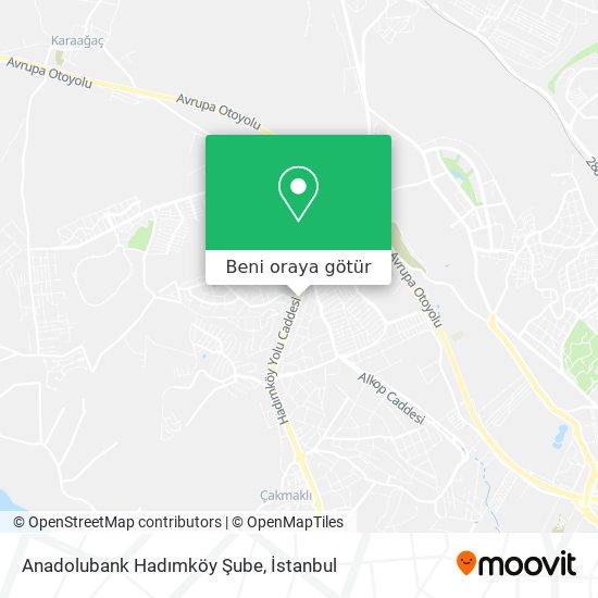 Anadolubank Hadımköy Şube harita