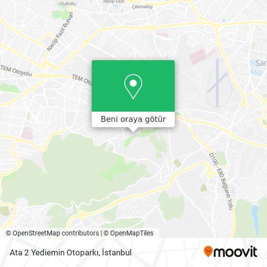 Ata 2 Yediemin Otoparkı harita