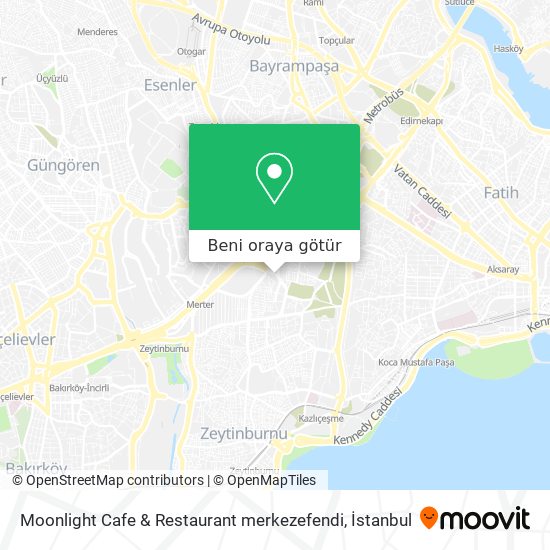 Moonlight Cafe & Restaurant merkezefendi harita