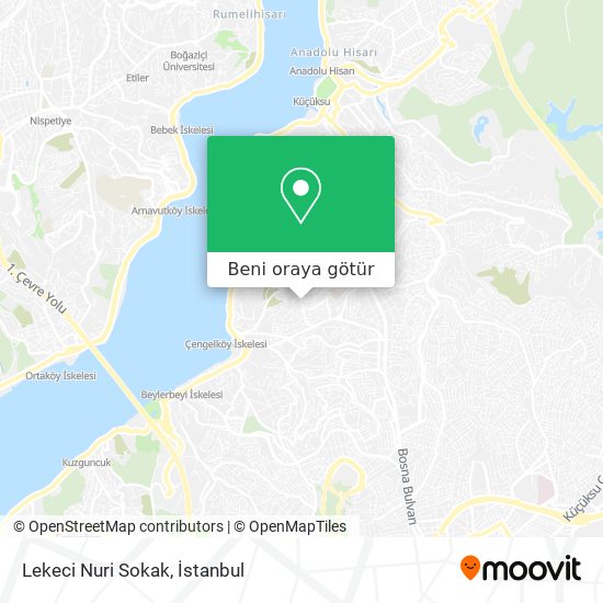 Lekeci Nuri Sokak harita