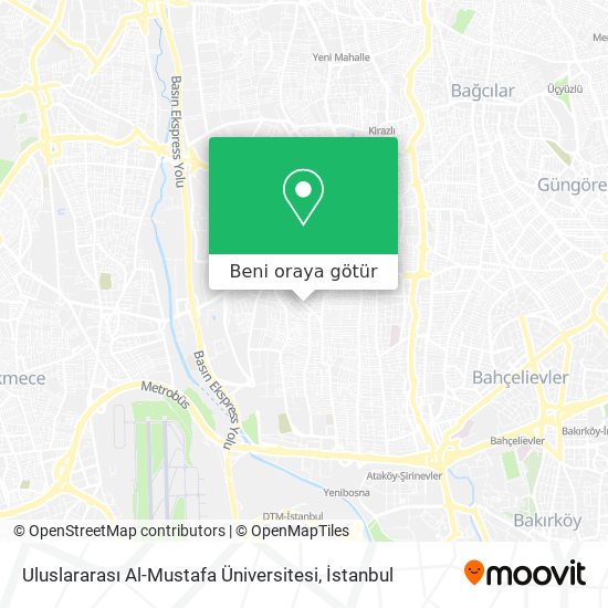 Uluslararası Al-Mustafa Üniversitesi harita