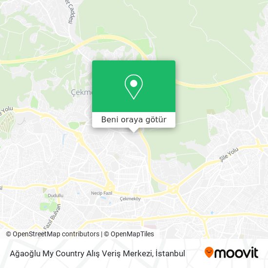 Ağaoğlu My Country Alış Veriş Merkezi harita