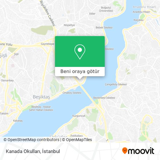 Kanada Okulları harita