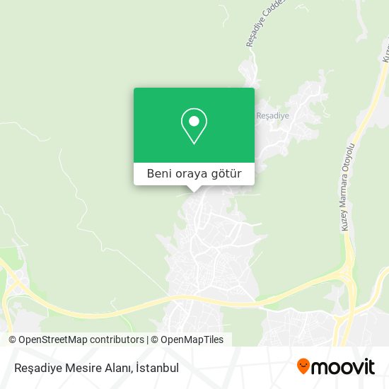 Reşadiye Mesire Alanı harita