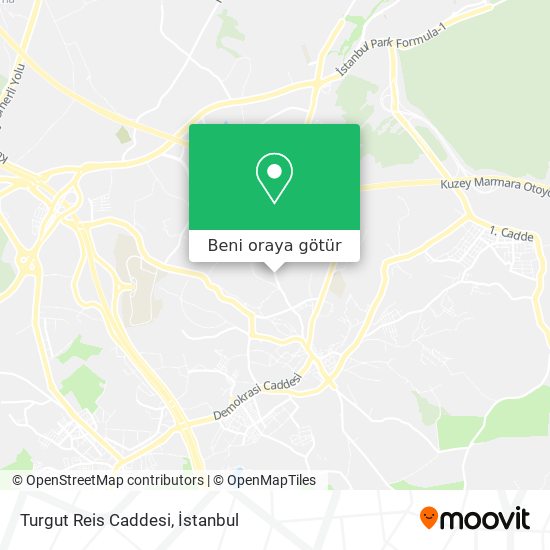 Turgut Reis Caddesi harita