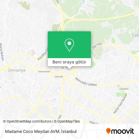 Madame Coco Meydan AVM harita