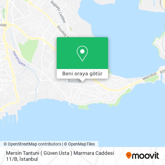 Mersin Tantuni ( Güven Usta ) Marmara Caddesi 11 / B harita