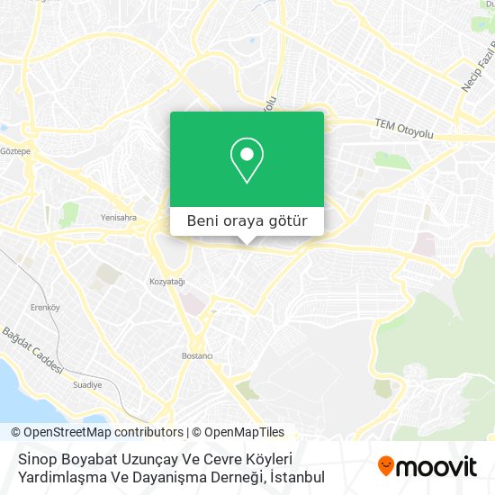 Si̇nop Boyabat Uzunçay Ve Cevre Köyleri̇ Yardimlaşma Ve Dayanişma Derneği̇ harita