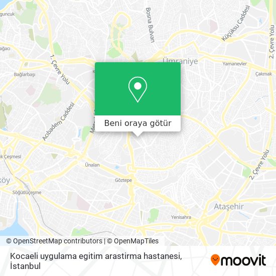 Kocaeli uygulama egitim arastirma hastanesi harita