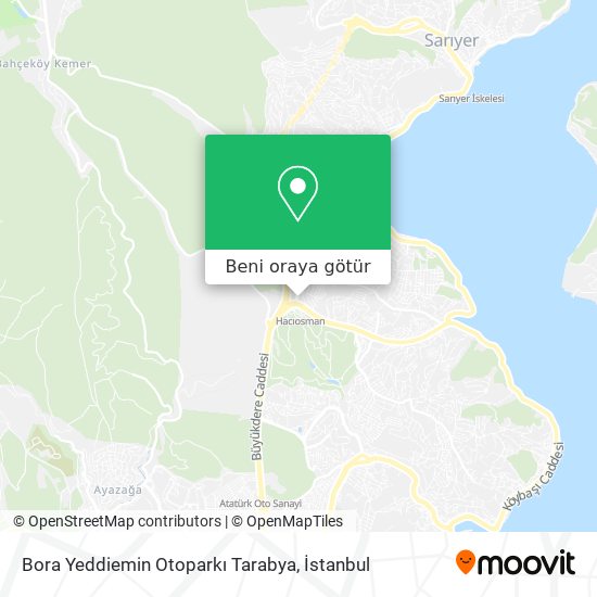 Bora Yeddiemin Otoparkı Tarabya harita