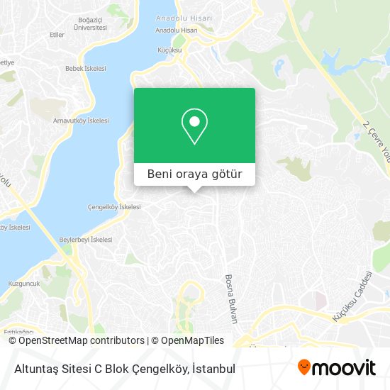 Altuntaş Sitesi C Blok Çengelköy harita