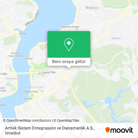 Arttek Sistem Entegrasyon ve Danışmanlık A.Ş. harita