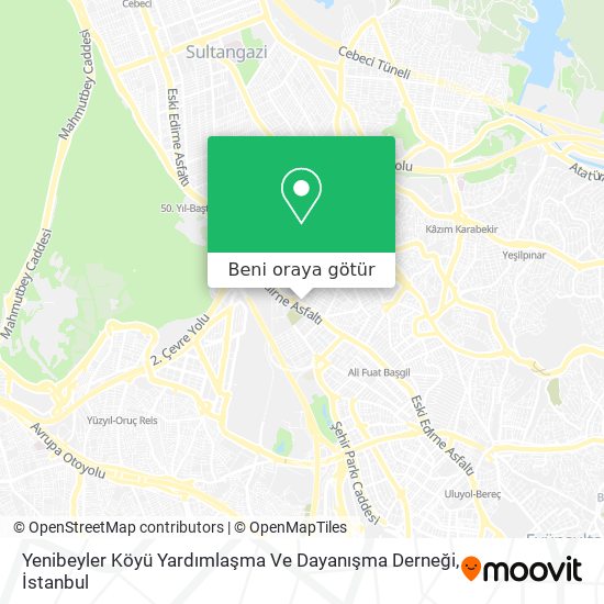 Yenibeyler Köyü Yardımlaşma Ve Dayanışma Derneği harita