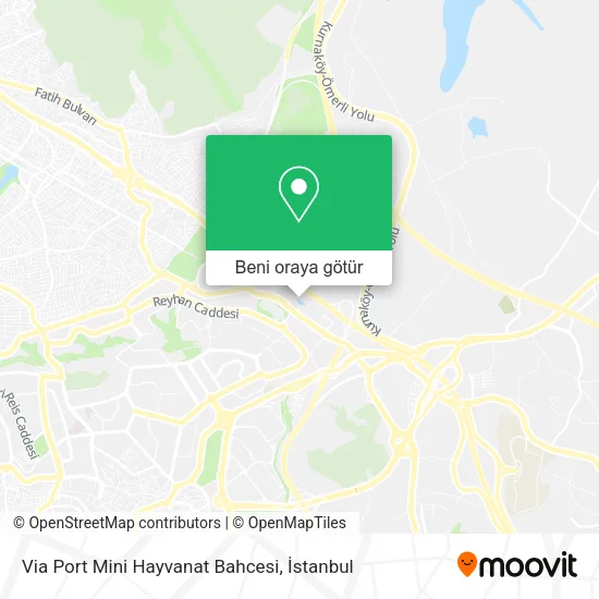 Via Port Mini Hayvanat Bahcesi harita