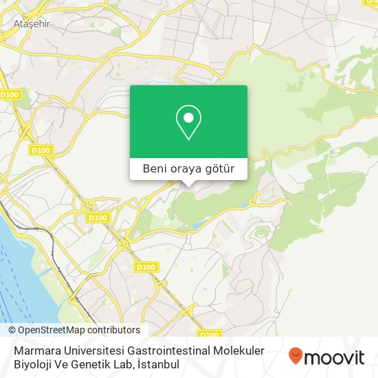 Marmara Universitesi Gastrointestinal Molekuler Biyoloji Ve Genetik Lab harita