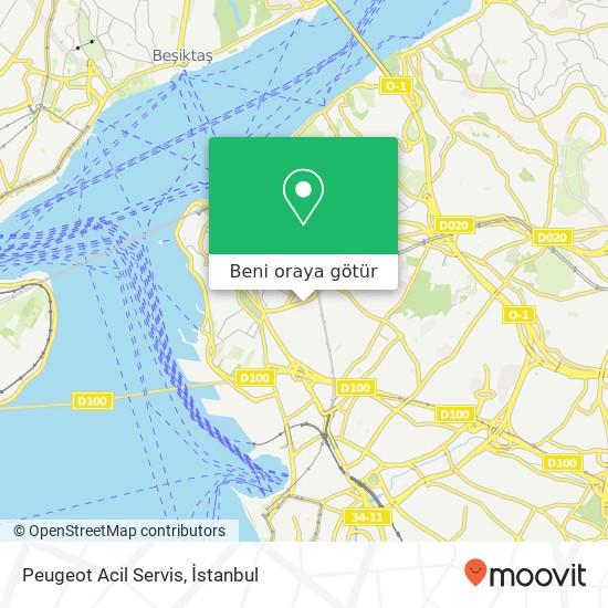 Peugeot Acil Servis harita