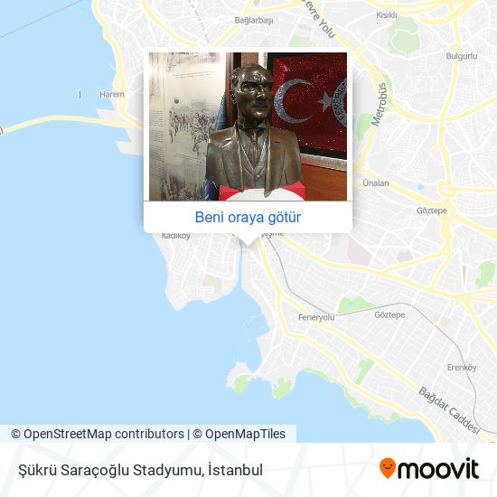 Şükrü Saraçoğlu Stadyumu harita