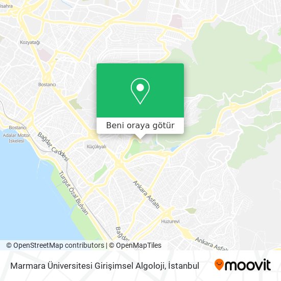 Marmara Üniversitesi Girişimsel Algoloji harita