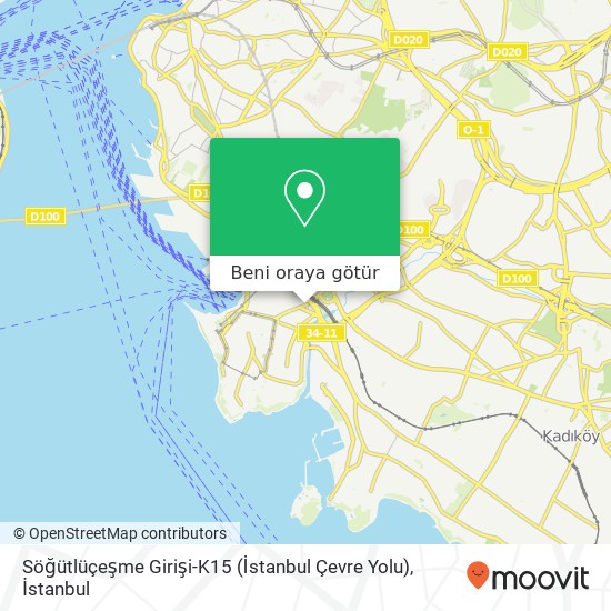 Söğütlüçeşme Girişi-K15 (İstanbul Çevre Yolu) harita