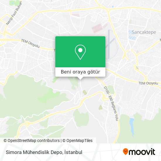 Simora Mühendislik Depo harita