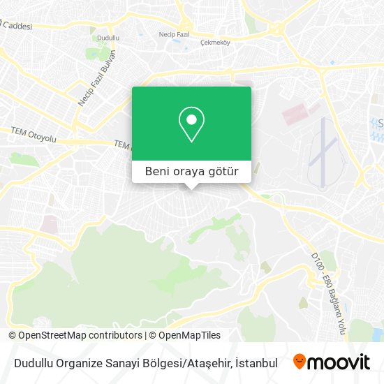 Dudullu Organize Sanayi Bölgesi / Ataşehir harita