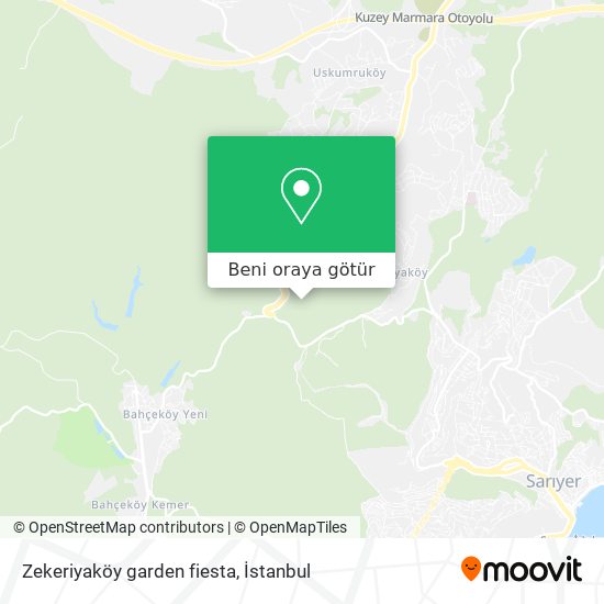 Zekeriyaköy garden fiesta harita
