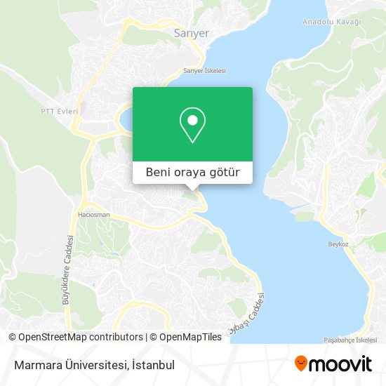 Marmara Üniversitesi harita