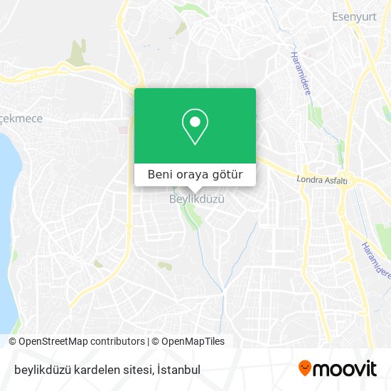 beylikdüzü kardelen sitesi harita