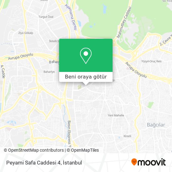 Peyami Safa Caddesi 4 harita