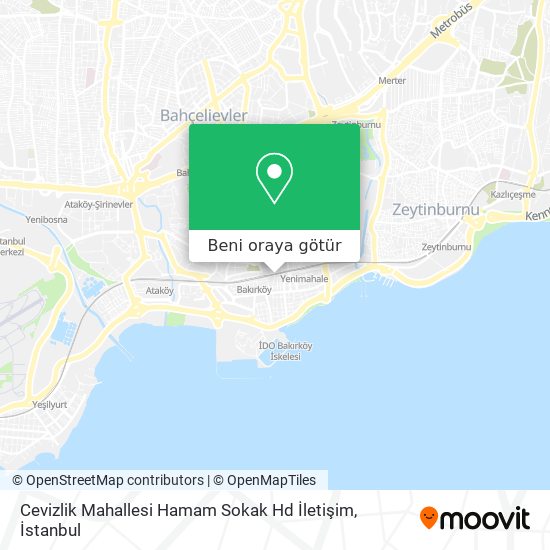 Cevizlik Mahallesi Hamam Sokak Hd İletişim harita