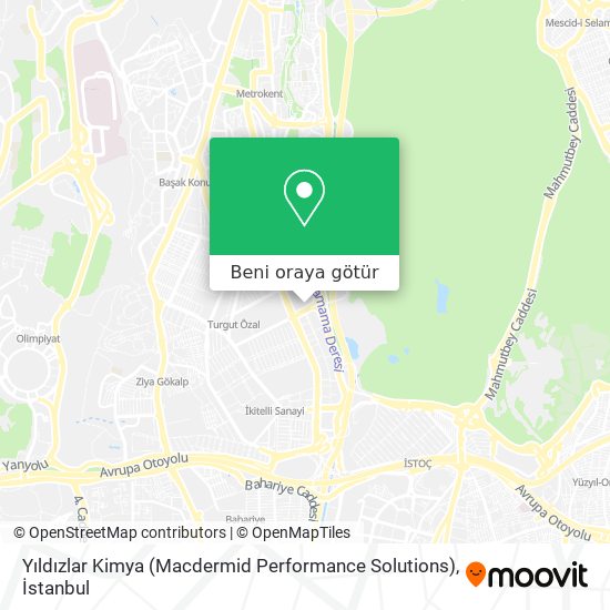 Yıldızlar Kimya (Macdermid Performance Solutions) harita