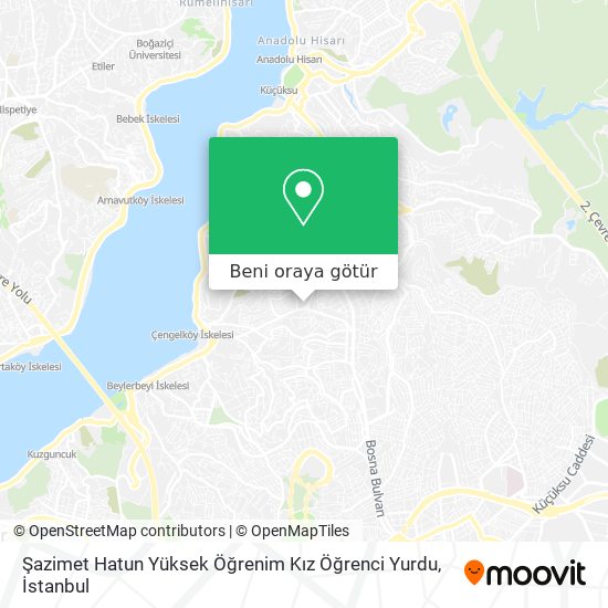 Şazimet Hatun Yüksek Öğrenim Kız Öğrenci Yurdu harita