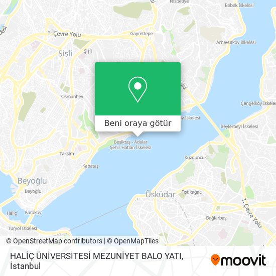 HALİÇ ÜNİVERSİTESİ MEZUNİYET BALO YATI harita