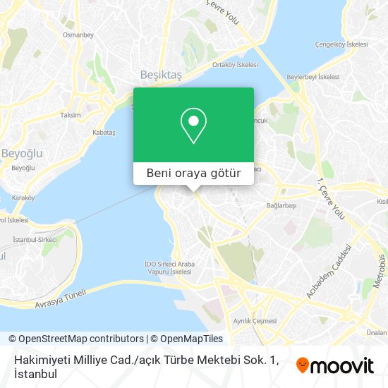 Hakimiyeti Milliye Cad. / açık Türbe Mektebi Sok. 1 harita