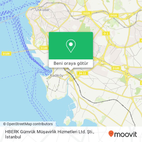 HBERK Gümrük Müşavirlik Hizmetleri Ltd. Şti. harita