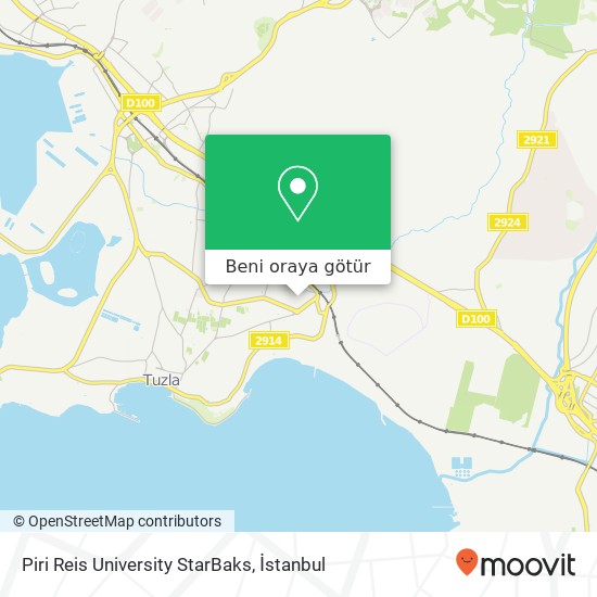 Piri Reis University StarBaks harita