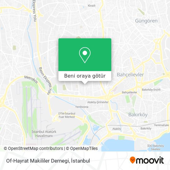 Of-Hayrat Makililer Dernegi harita