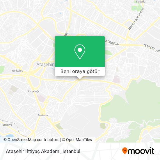 Ataşehir İhtiyaç Akademi harita
