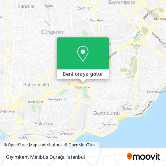 Giyimkent Minibüs Durağı harita
