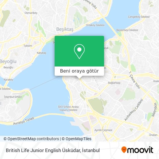 British Life Junior English Üsküdar harita