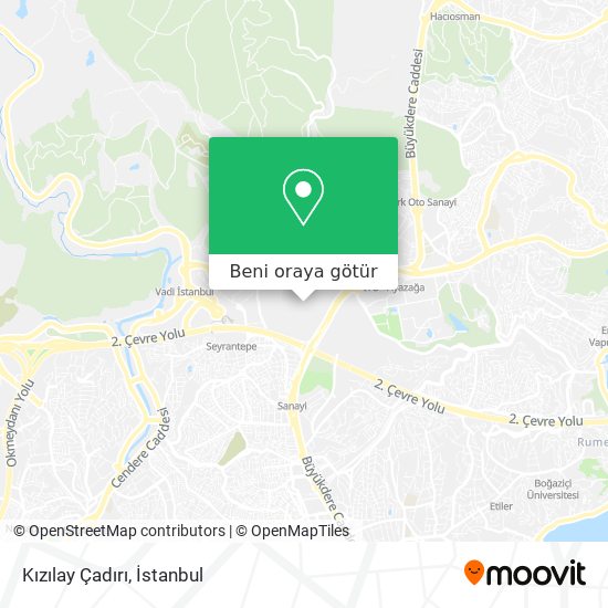 Kızılay Çadırı harita