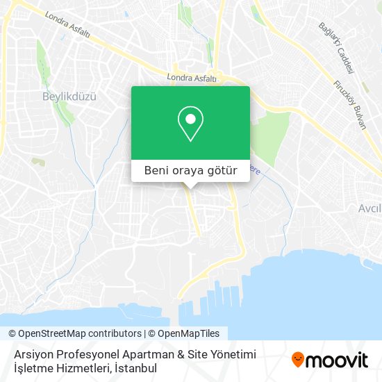 Arsiyon Profesyonel Apartman & Site Yönetimi İşletme Hizmetleri harita