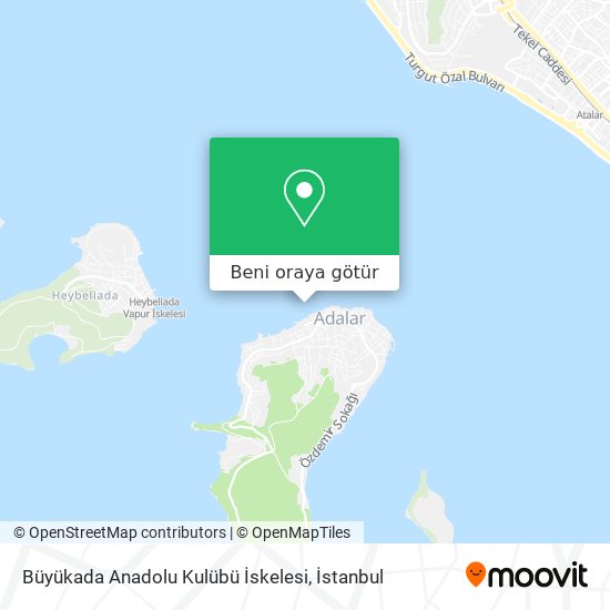 Büyükada Anadolu Kulübü İskelesi harita