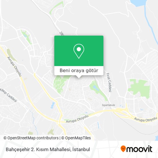 Bahçeşehir 2. Kısım Mahallesi harita
