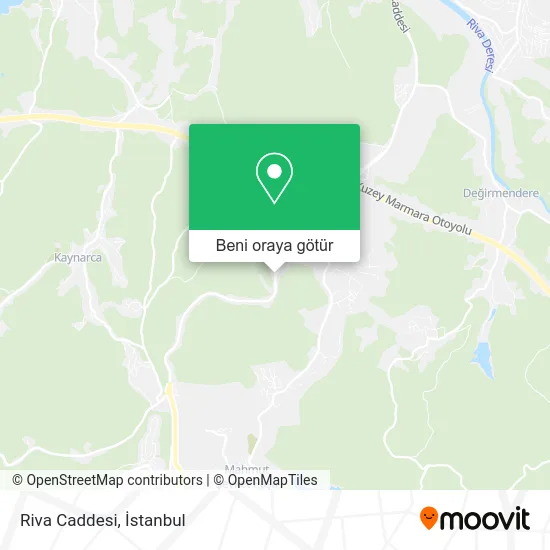 Riva Caddesi harita